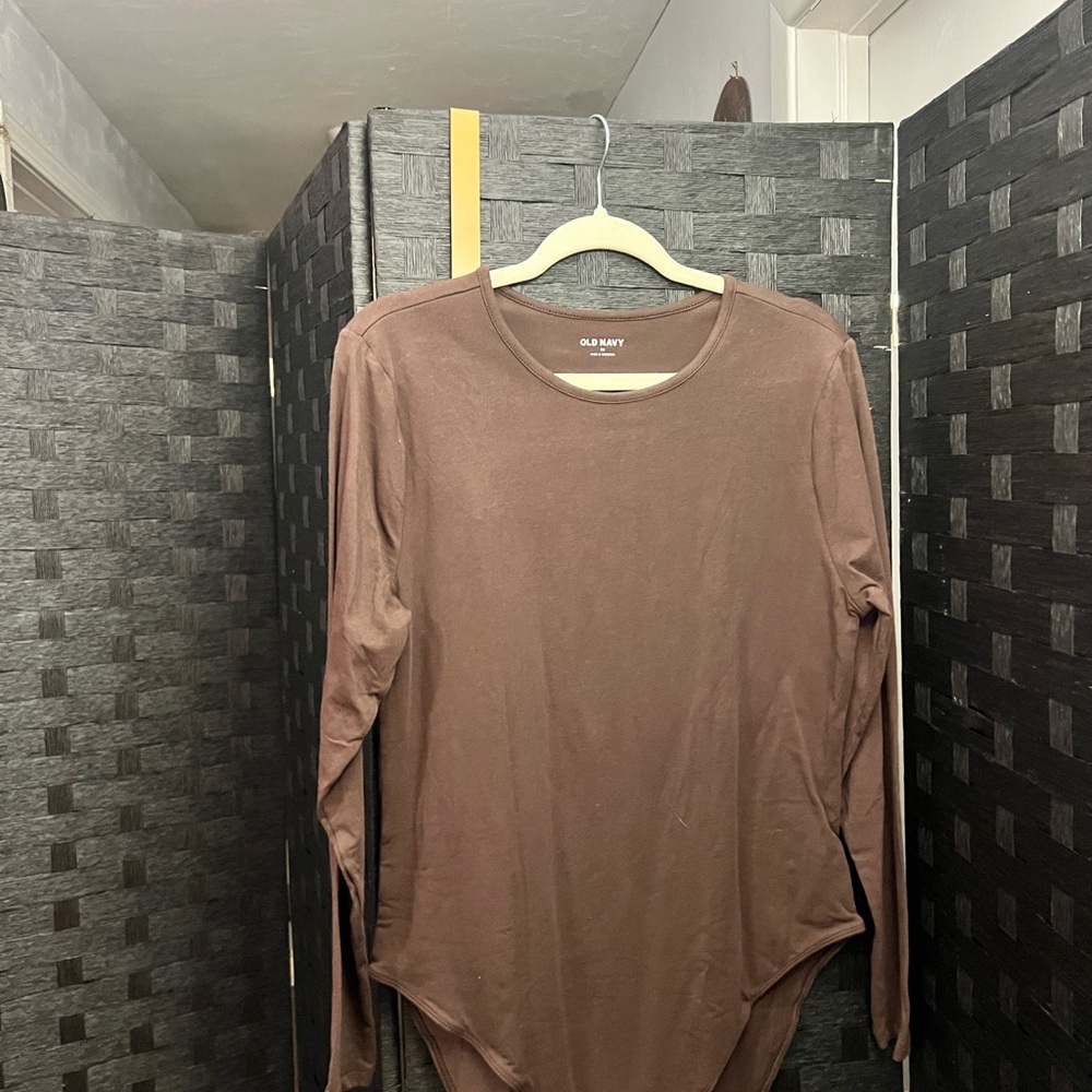 Old Navy Brown Long Sleeve Top